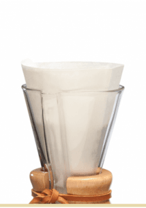 Chemex White oxygen cleansed Half Moon filters for 3 cup Chemex – 1 pack of 100 filters