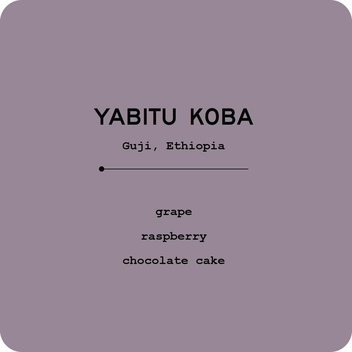 Yabitu Koba Natural by Ultimo Coffee