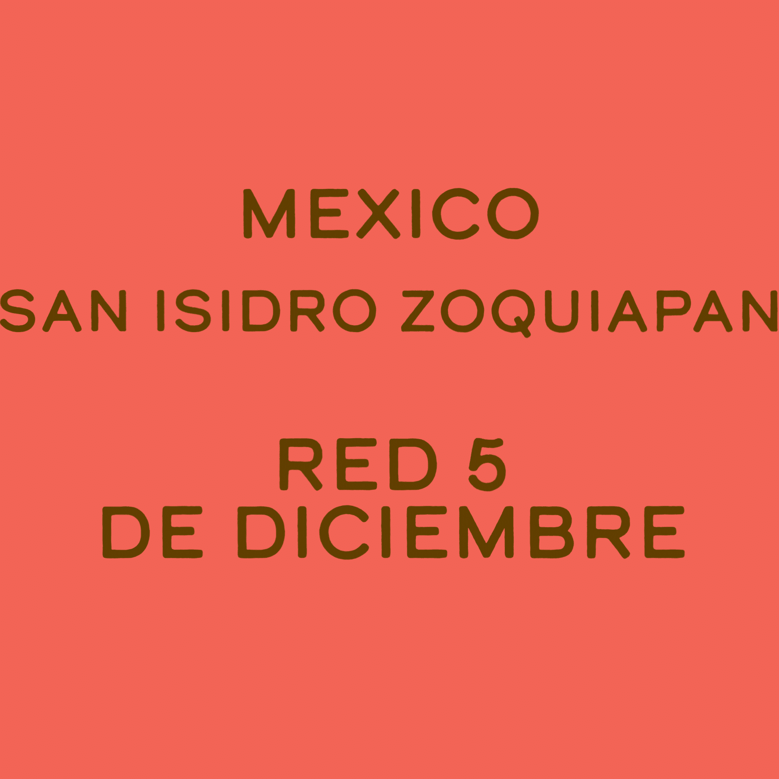 Mexico Red 5 de Diciembre San Isidro Zoquiapam by Speckled Ax
