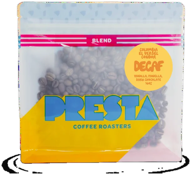 Decaf Colombian Coffee – El Vergel Estate, Presta Coffee Roasters
